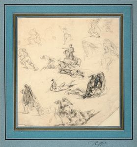 Lotto composto di 13 disegni francesi.  - Asta Arte Moderna e Contemporanea | ASTA A TEMPO - PARTE II  - Associazione Nazionale - Case d'Asta italiane