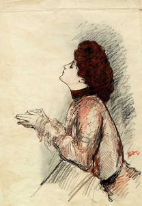 ARIS BACCI - Donna di profilo.