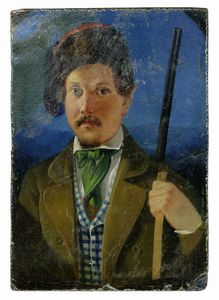 Ippolito Caffi - Ritratto di soldato.