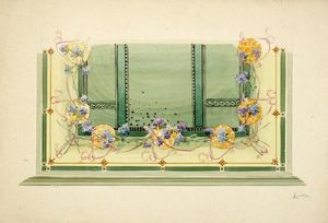 FRANCESCO GENTILE : Lotto composto di 6 studi per affresco.  - Asta Arte Moderna e Contemporanea | ASTA A TEMPO - PARTE II  - Associazione Nazionale - Case d'Asta italiane