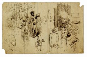 PROSPERO PIATTI - Schizzi vari.