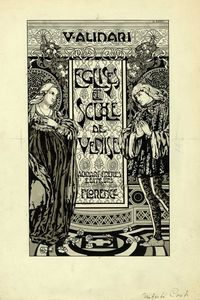 UMBERTO CONTI - Lotto composto di 3 disegni e 2 incisioni liberty.