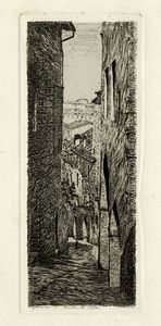 Telemaco Signorini - Vicolo in Siena.