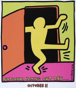Keith Haring - National coming out day.