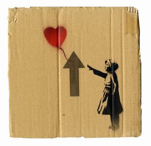 Banksy - Girl with Balloon (Stay with Sirya).