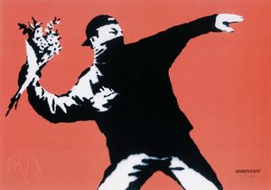 Banksy - Flower Thrower.