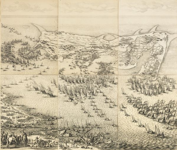 Jacques Callot : Les six grandes planches grav�e par Callot (Si�ge de l'Ile de R�)  - Asta PARADE I - STAMPE, DIPINTI, DISEGNI E ARREDI ANTICHI - Associazione Nazionale - Case d'Asta italiane