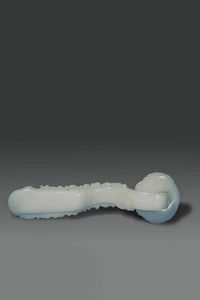 GRANDE RUY : Grande Ruy in pasta di vetro  Cina  XX sec H cm 50x15  - Asta Asta di Arte Orientale - Associazione Nazionale - Case d'Asta italiane