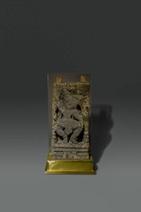 SCULTURA DI DIVINITA' - Scultura in legno scolpito raffigurante divinit