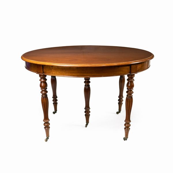 Tavolo da pranzo allungabile in mogano  - Asta Dipinti Antichi, Arredi, Sculture e Oggetti d'Arte - Associazione Nazionale - Case d'Asta italiane