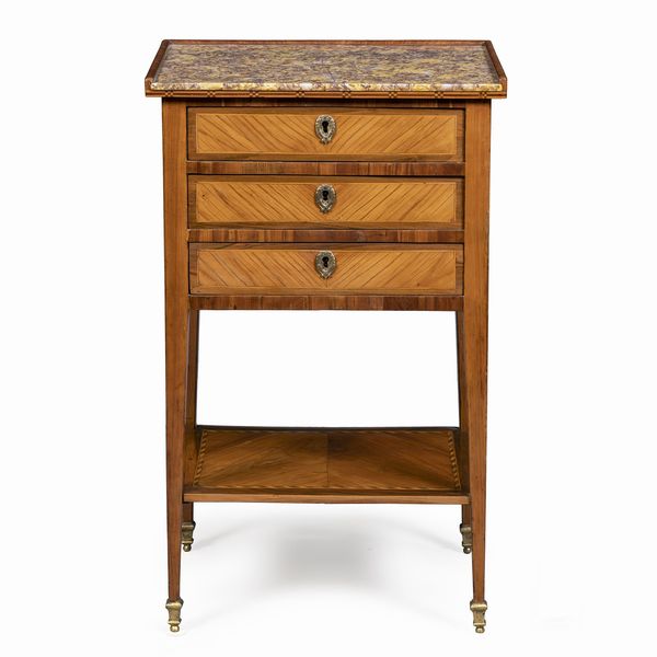 Comodino in legni vari  - Asta Dipinti Antichi, Arredi, Sculture e Oggetti d'Arte - Associazione Nazionale - Case d'Asta italiane