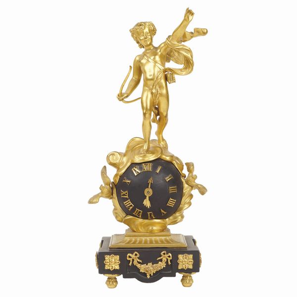 Orologio da tavolo in bronzo  - Asta Dipinti Antichi, Arredi, Sculture e Oggetti d'Arte - Associazione Nazionale - Case d'Asta italiane
