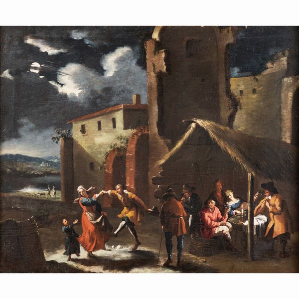 Pittore bambocciante  - Asta Dipinti Antichi, Arredi, Sculture e Oggetti d'Arte - Associazione Nazionale - Case d'Asta italiane