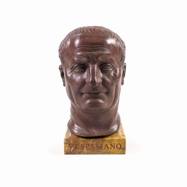 Testa in marmo rosso antico  - Asta Dipinti Antichi, Arredi, Sculture e Oggetti d'Arte - Associazione Nazionale - Case d'Asta italiane