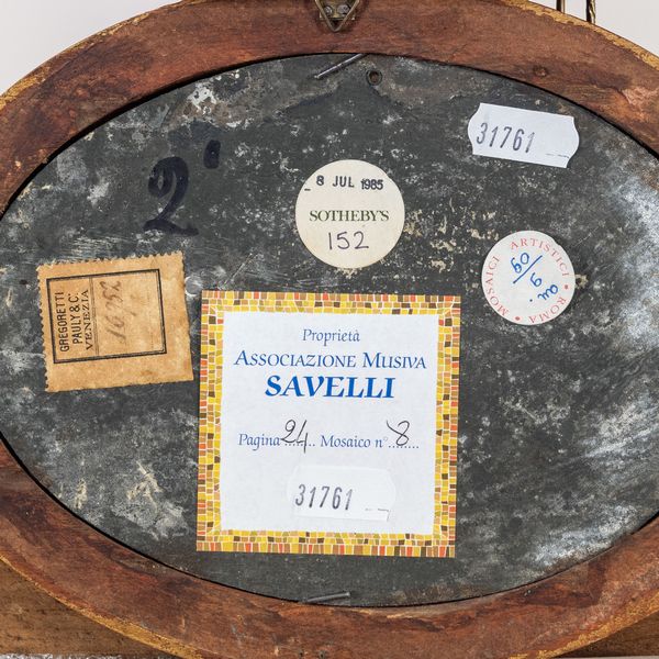 Luigi Taddei, placca ovale in micromosaico  - Asta Dipinti Antichi, Arredi, Sculture e Oggetti d'Arte - Associazione Nazionale - Case d'Asta italiane