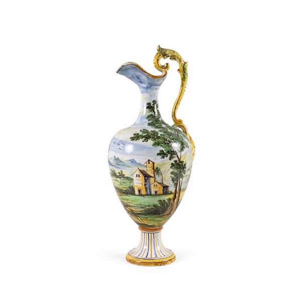 Versatoio in ceramica Castelli  - Asta Dipinti Antichi, Arredi, Sculture e Oggetti d'Arte - Associazione Nazionale - Case d'Asta italiane