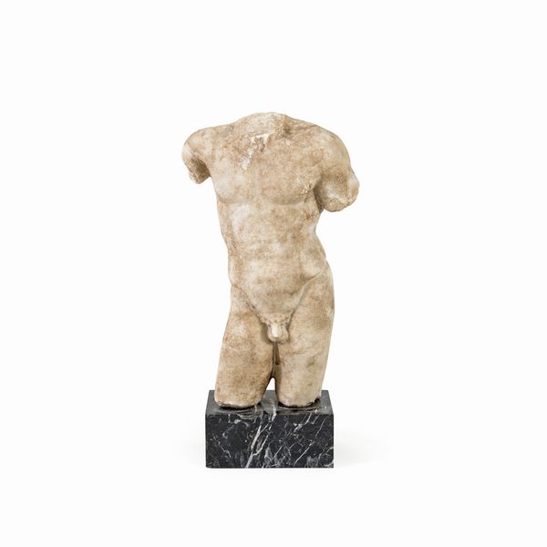 Torso virile in marmo bianco  - Asta Dipinti Antichi, Arredi, Sculture e Oggetti d'Arte - Associazione Nazionale - Case d'Asta italiane