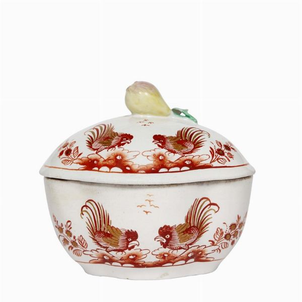 ZUCCHERIERA, DOCCIA, MANIFATTURA GINORI, SECONDA MET&Agrave; SECOLO XVIII  - Asta CERAMICA. MAIOLICHE E PORCELLANE DAL XVI AL XIX SECOLO - Associazione Nazionale - Case d'Asta italiane