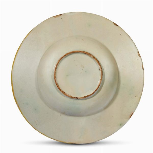 PIATTO, CASTELDURANTE O PESARO, PRIMA MET&Agrave; SECOLO XVI  - Asta CERAMICA. MAIOLICHE E PORCELLANE DAL XVI AL XIX SECOLO - Associazione Nazionale - Case d'Asta italiane