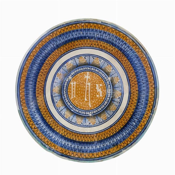 TONDINO, FAENZA O ROMAGNA, FINE SECOLO XV &ndash; INIZI XVI  - Asta CERAMICA. MAIOLICHE E PORCELLANE DAL XVI AL XIX SECOLO - Associazione Nazionale - Case d'Asta italiane