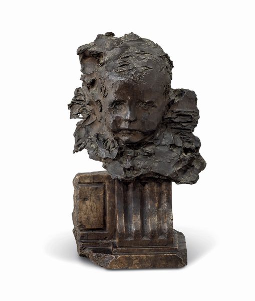 Medardo Rosso : Testa di bimbo  - Asta Arte Moderna e Contemporanea - Associazione Nazionale - Case d'Asta italiane