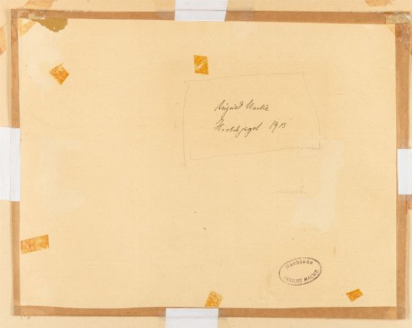 August Macke : Hirschjagd (Caccia al cervo)  - Asta Arte Moderna e Contemporanea - Associazione Nazionale - Case d'Asta italiane