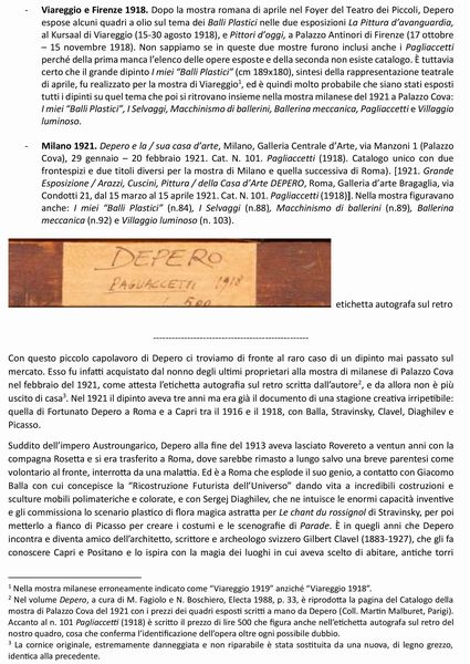 FORTUNATO DEPERO : Pagliaccetti  - Asta Arte Moderna e Contemporanea - Associazione Nazionale - Case d'Asta italiane