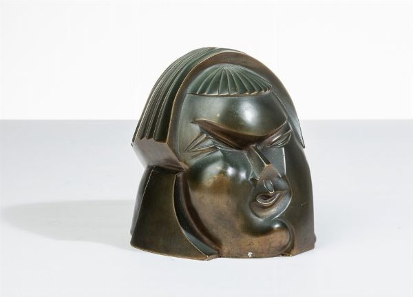 Tullio D’Albisola : Sfinge quindicenne  - Asta Arte Moderna e Contemporanea - Associazione Nazionale - Case d'Asta italiane