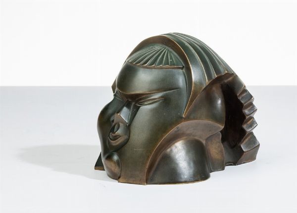 Tullio D’Albisola : Sfinge quindicenne  - Asta Arte Moderna e Contemporanea - Associazione Nazionale - Case d'Asta italiane