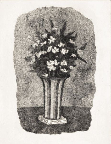 Giorgio Morandi : Gelsomini in un vaso a strisce  - Asta Arte Moderna e Contemporanea - Associazione Nazionale - Case d'Asta italiane