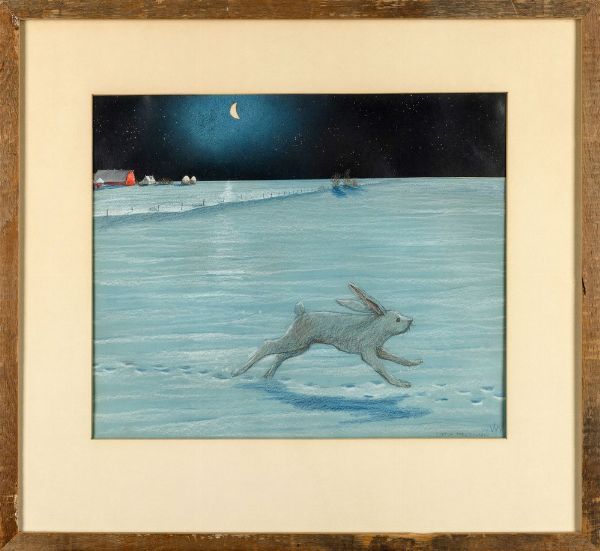 William Kurelek : A Prairie Winter�s night  - Asta Arte Moderna e Contemporanea - Associazione Nazionale - Case d'Asta italiane