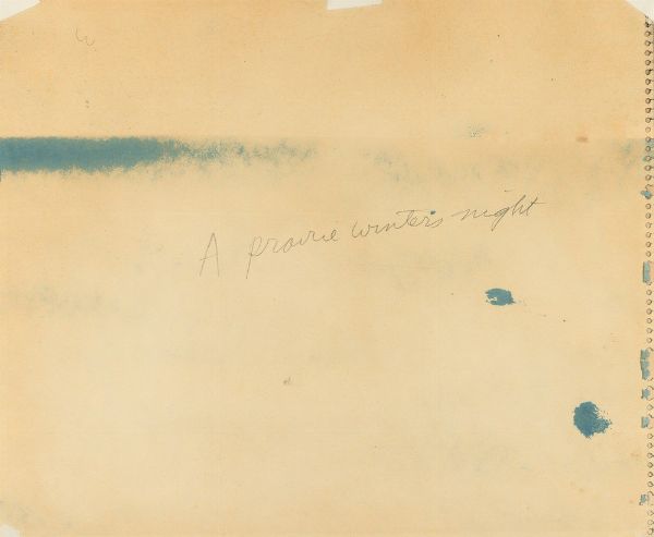 William Kurelek : A Prairie Winter�s night  - Asta Arte Moderna e Contemporanea - Associazione Nazionale - Case d'Asta italiane