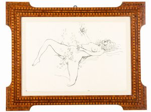 Renato Guttuso : Studio per �Danae�  - Asta Arte Moderna e Contemporanea - Associazione Nazionale - Case d'Asta italiane