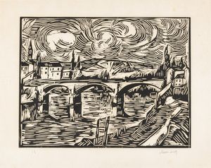 Maurice De Vlaminck - Le Pont � Chatou