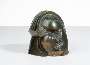 Tullio D’Albisola : Sfinge quindicenne  - Asta Arte Moderna e Contemporanea - Associazione Nazionale - Case d'Asta italiane