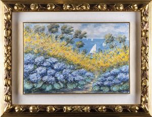 MICHELE CASCELLA - Paesaggio con barche