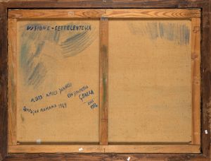 Giacomo Balla : Visione settecentesca - Campagna romana  - Asta Arte Moderna e Contemporanea - Associazione Nazionale - Case d'Asta italiane