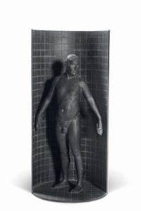 Giuseppe Bergomi - Doccia con figura maschile con spugna