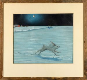 William Kurelek : A Prairie Winters night  - Asta Arte Moderna e Contemporanea - Associazione Nazionale - Case d'Asta italiane