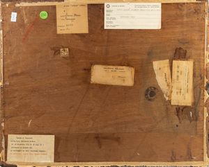 Mario Sironi : Paesaggio con montagne e albero (L'albero nella valle)  - Asta Arte Moderna e Contemporanea - Associazione Nazionale - Case d'Asta italiane