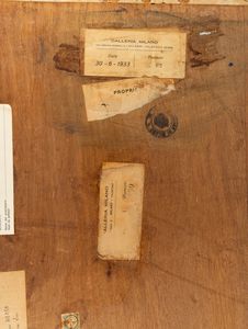 Mario Sironi : Paesaggio con montagne e albero (L'albero nella valle)  - Asta Arte Moderna e Contemporanea - Associazione Nazionale - Case d'Asta italiane