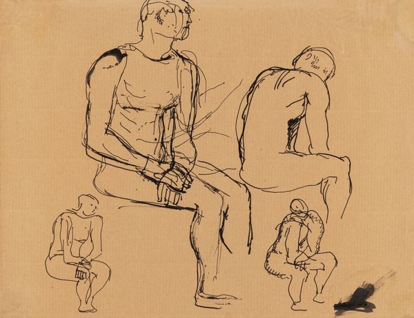 Marino Marini : Senza titolo (Figure)  - Asta Arte Moderna e Contemporanea - Associazione Nazionale - Case d'Asta italiane