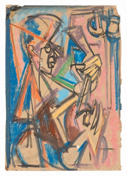 EMILIO VEDOVA : Senza titolo (il chitarrista)  - Asta Arte Moderna e Contemporanea - Associazione Nazionale - Case d'Asta italiane