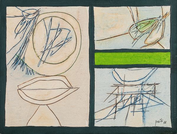 ACHILLE PERILLI : Gli ambigui rapporti  - Asta Arte Moderna e Contemporanea - Associazione Nazionale - Case d'Asta italiane