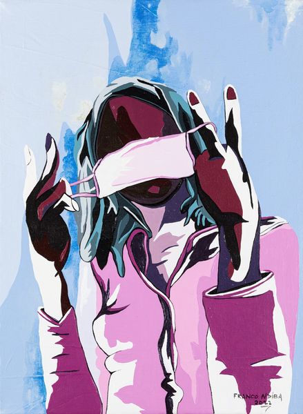 Franco Ndiba : En mode COVID 19  - Asta Arte Moderna e Contemporanea - Associazione Nazionale - Case d'Asta italiane