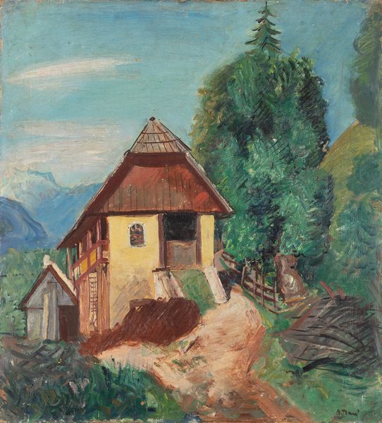 Achille Funi : Fienile  - Asta Arte Moderna e Contemporanea - Associazione Nazionale - Case d'Asta italiane