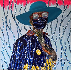 Bernard Ajarb - Women with blue