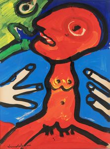 BENGT LINDSTROM - La femme rouge