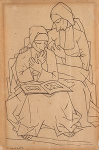 Felice Casorati - Due suore