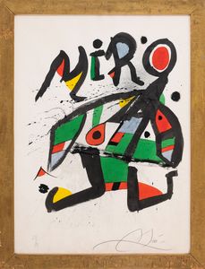 JOAN MIRO' : senza titolo  - Asta Multipli d'Autore - Associazione Nazionale - Case d'Asta italiane